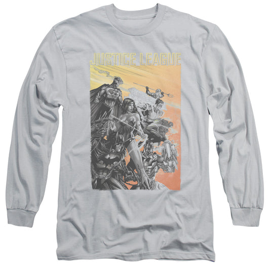 JLA RED DAWN - L/S ADULT 18/1 - SILVER T-Shirt