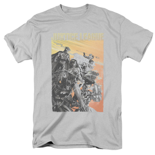 Jla - Red Dawn - Short Sleeve Adult 18/1 - Silver T-shirt