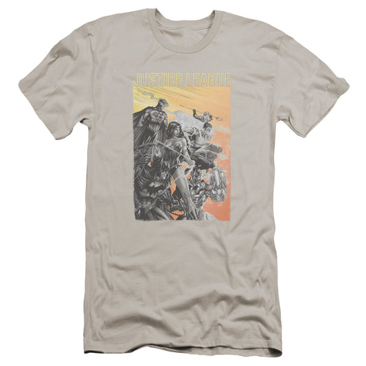 Jla - Red Dawn-premuim Canvas Adult Slim Fit 30/1 - Silver