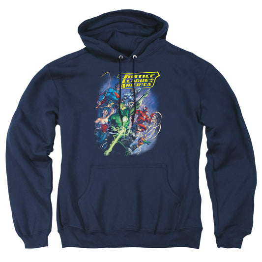 Jla - Onward - Adult Pull-over Hoodie - Navy