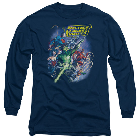 Jla - Onward - Long Sleeve Adult 18/1 - Navy T-shirt