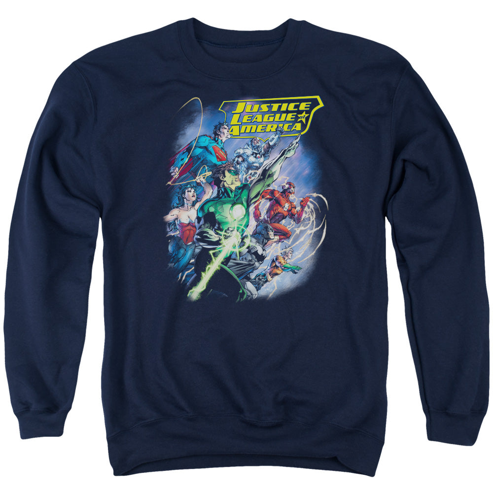 Jla - Onward - Adult Crewneck Sweatshirt - Navy