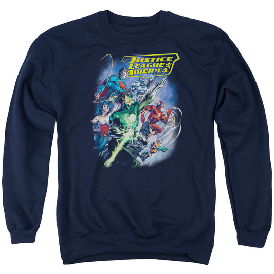 Jla - Onward - Adult Crewneck Sweatshirt - Navy