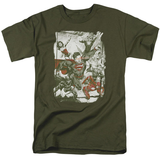 JLA GREEN AND RED-S/S ADULT T-Shirt