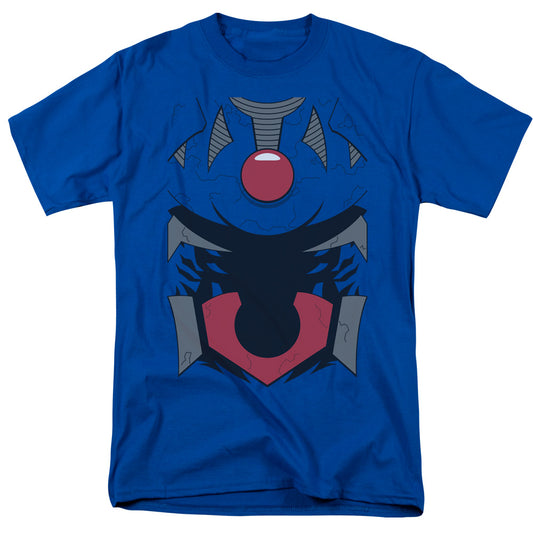 Jla - Darkseid Uniform - Short Sleeve Adult 18/1 - Royal Blue T-shirt
