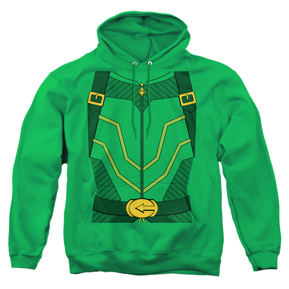 Jla - Arrow Uniform - Adult Pull-over Hoodie - Kelly Green