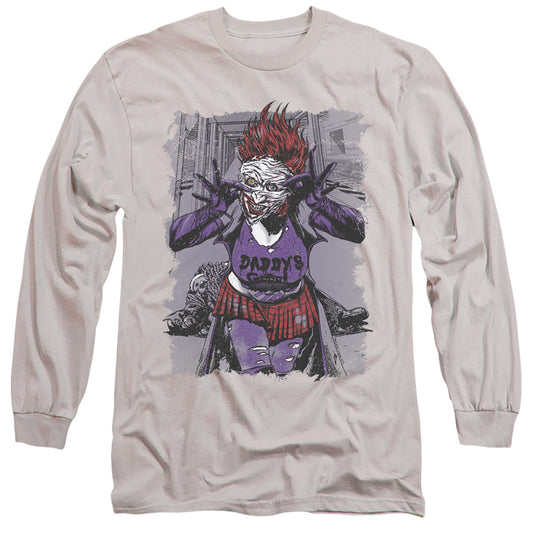 Jla - Jokers Daughter - Long Sleeve Adult 18/1 - Silver T-shirt