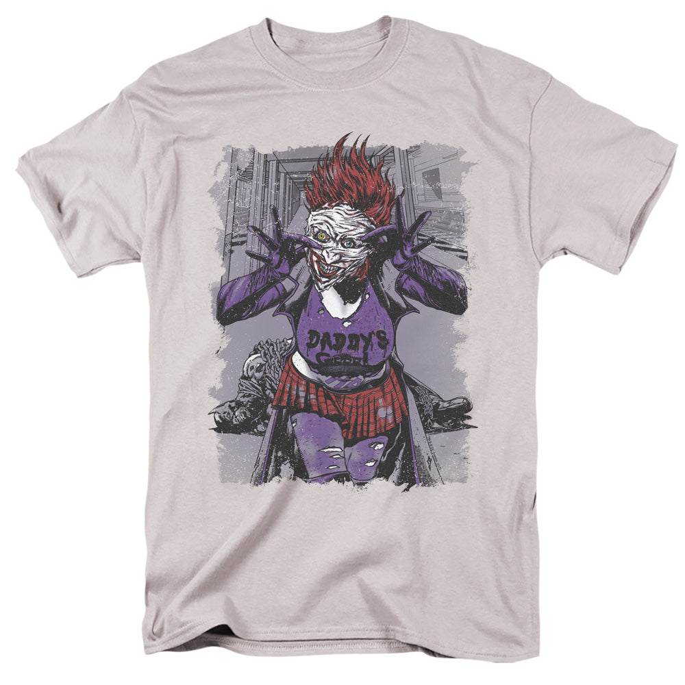 Jla - Jokers Daughter - Short Sleeve Adult 18/1 - Silver T-shirt