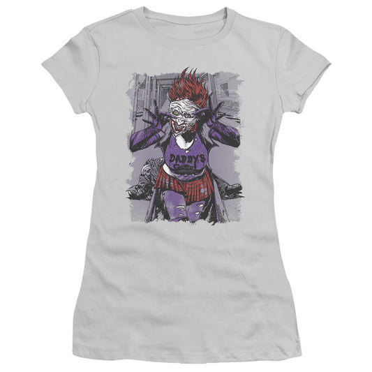 Jla - Jokers Daughter - Short Sleeve Junior Sheer - Silver T-shirt