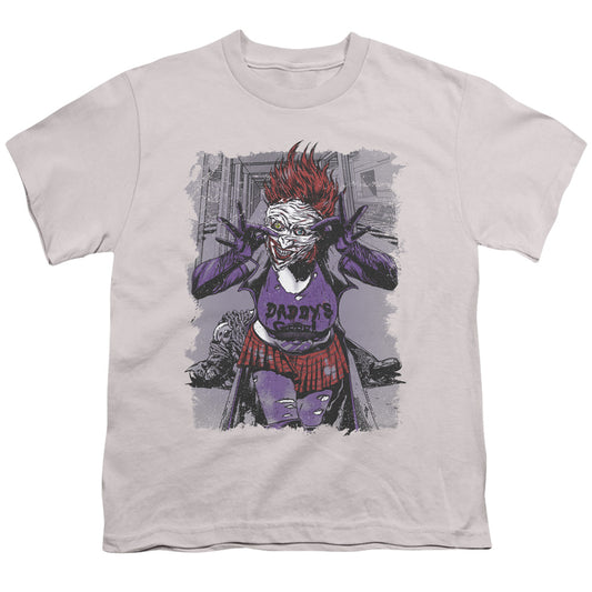 Jla - Jokers Daughter - Short Sleeve Youth 18/1 - Silver T-shirt