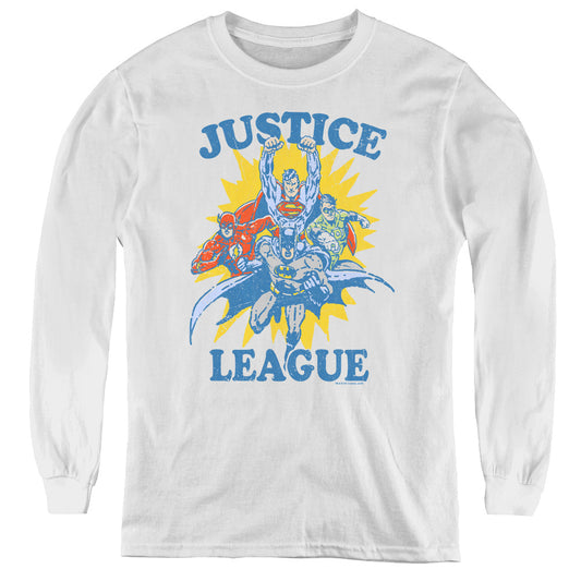 Jla - Lets Do This - Youth Long Sleeve Tee - White
