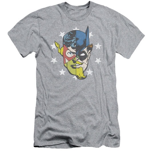 Jla - Face Off - Short Sleeve Adult 30/1 - Athletic Heather T-shirt
