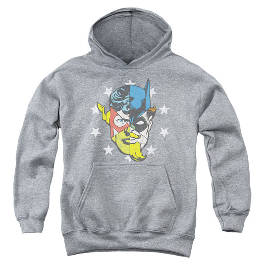 Jla - Face Off - Youth Pull-over Hoodie - Heather