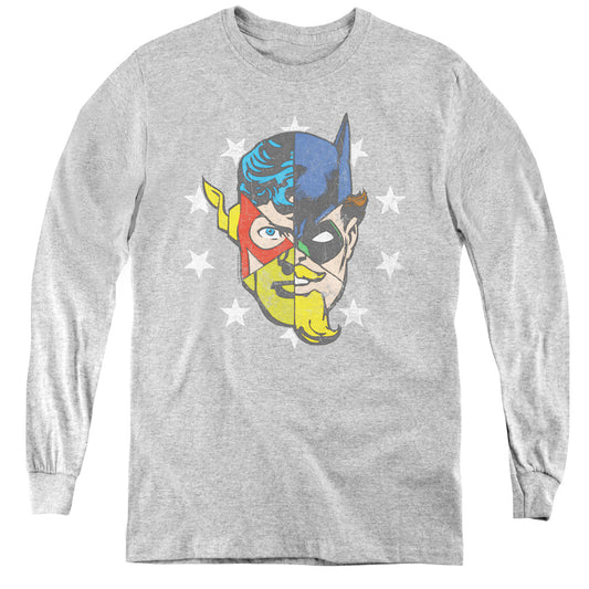 Jla Face Off-youth Long Sleeve