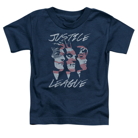 Jla - Justice For America - Short Sleeve Toddler Tee - Navy T-shirt