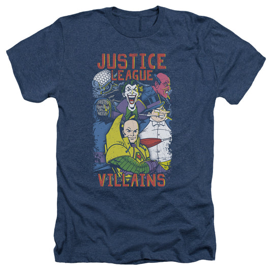 Jla - Villians - Adult Heather - Navy