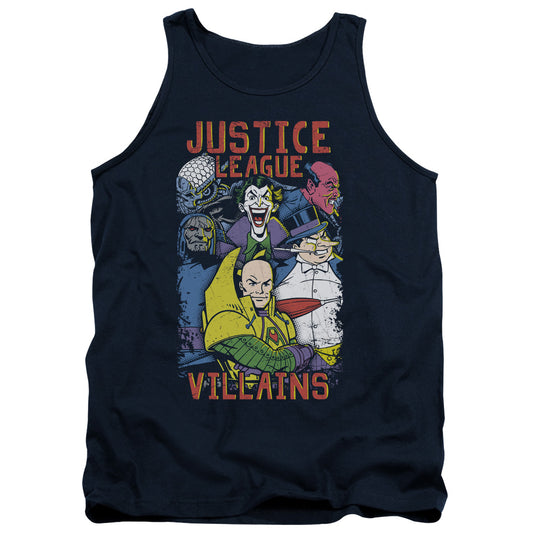 Jla - Villians - Adult Tank - Navy