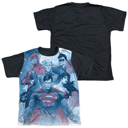 Jla - United - Short Sleeve Youth White Front Black Back   - White T-shirt