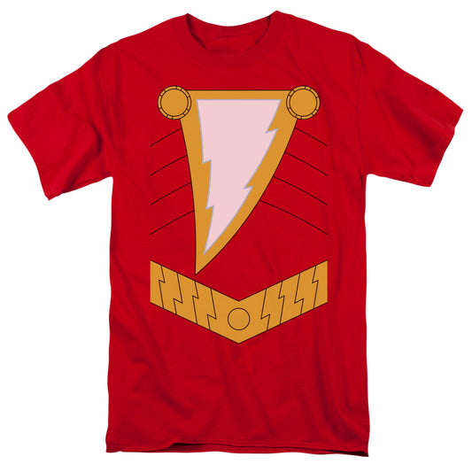 Jla - Shazam - Short Sleeve Adult 18/1 - Red T-shirt