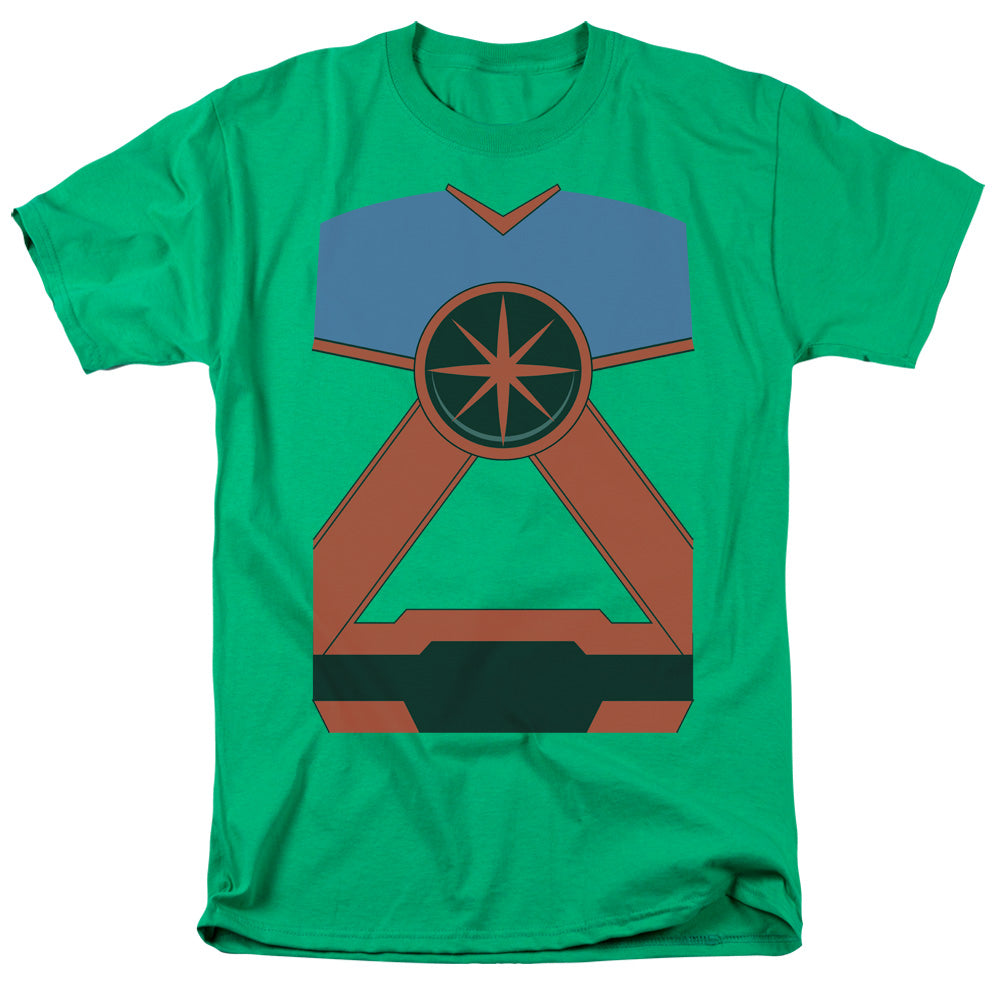 Jla - Martian Mh - Short Sleeve Adult 18/1 - Kelly Green T-shirt