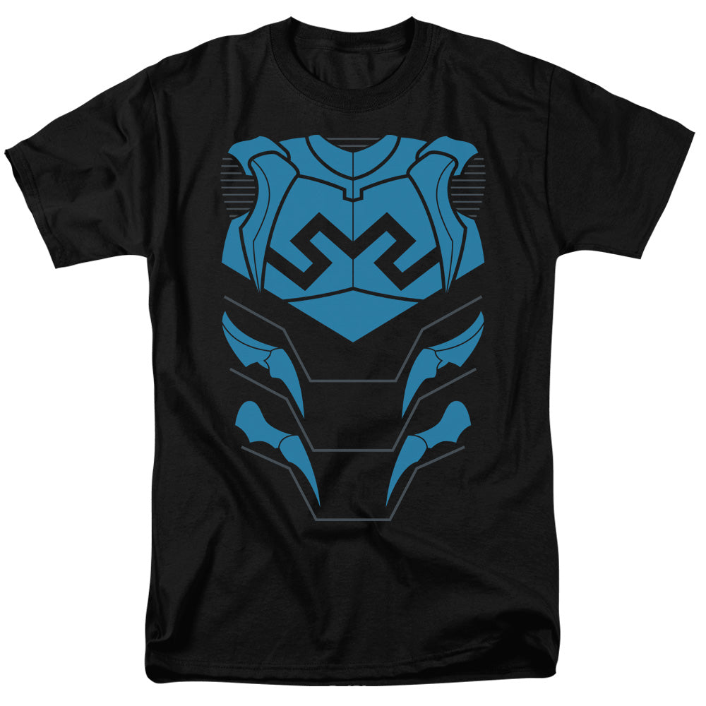 Jla - Blue Beetle - Short Sleeve Adult 18/1 - Black T-shirt