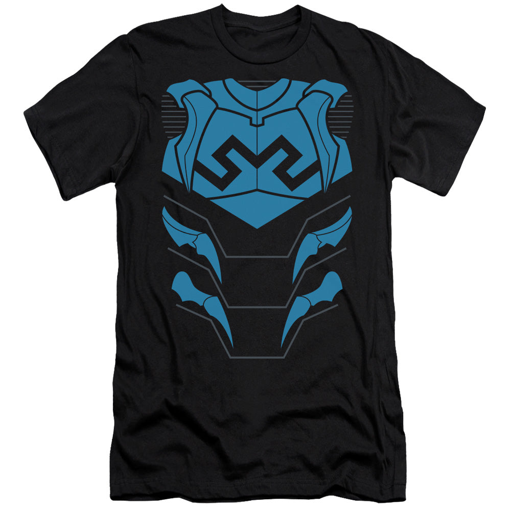 Jla - Blue Beetle - Short Sleeve Adult 30/1 - Black T-shirt