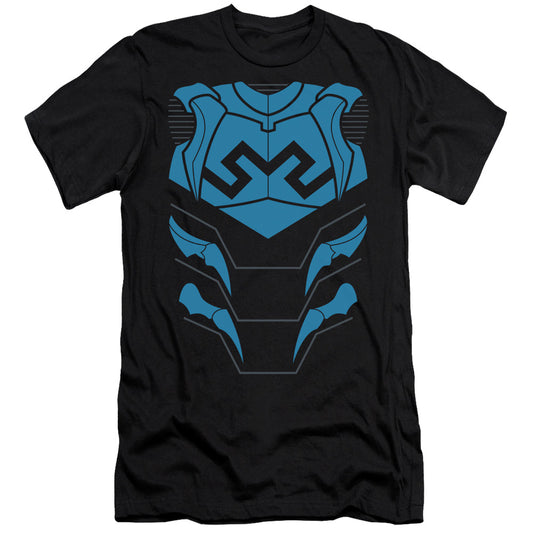 Jla - Blue Beetle - Short Sleeve Adult 30/1 - Black T-shirt