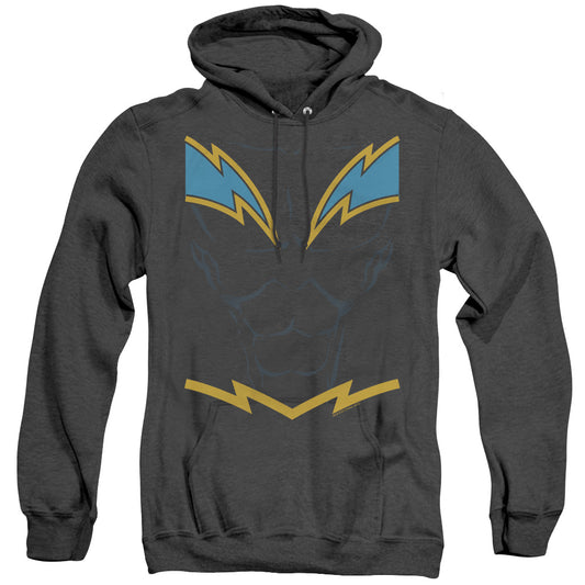 Jla - Black Lightning - Adult Heather Hoodie - Black
