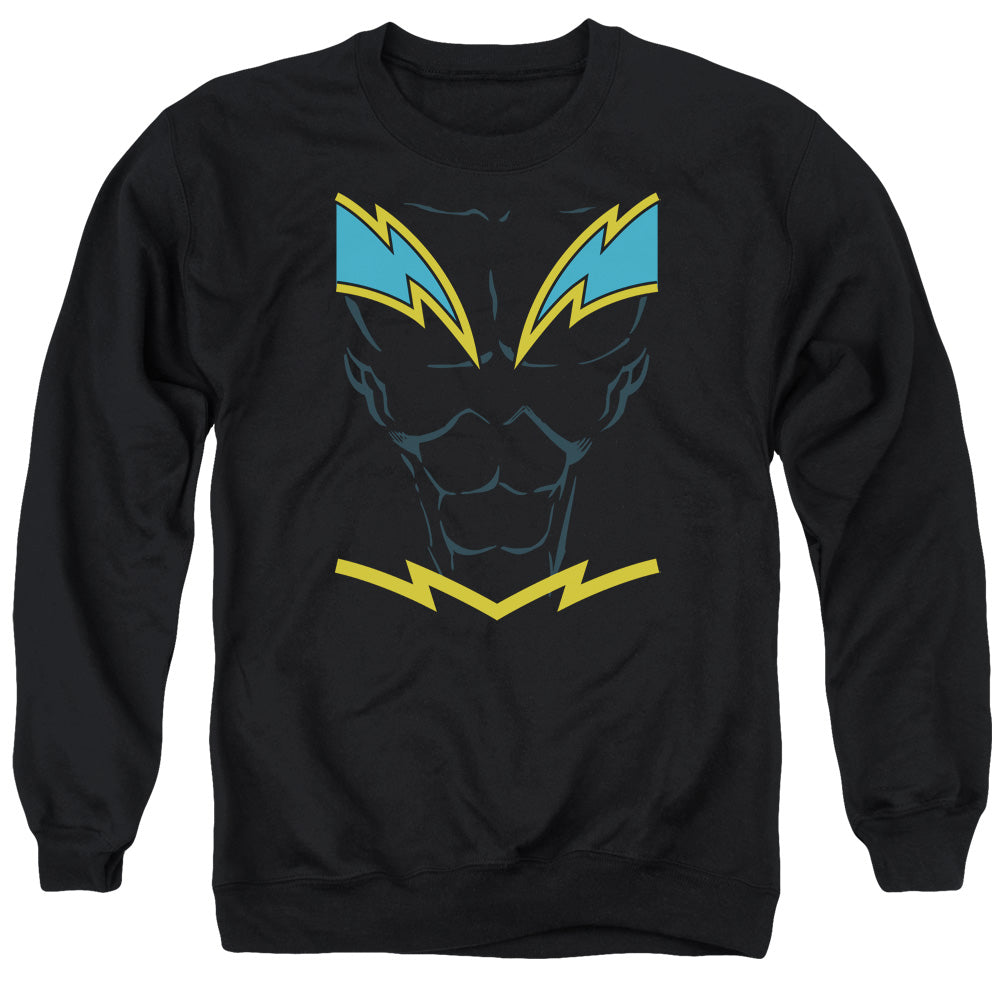 Jla Black Lightning - Adult Crewneck Sweatshirt - Black