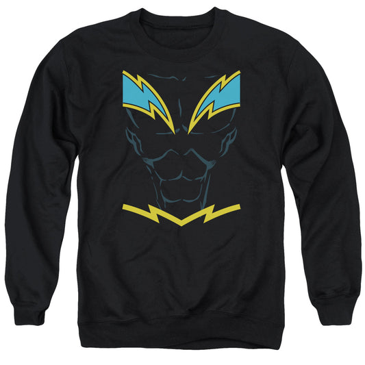 Jla Black Lightning - Adult Crewneck Sweatshirt - Black
