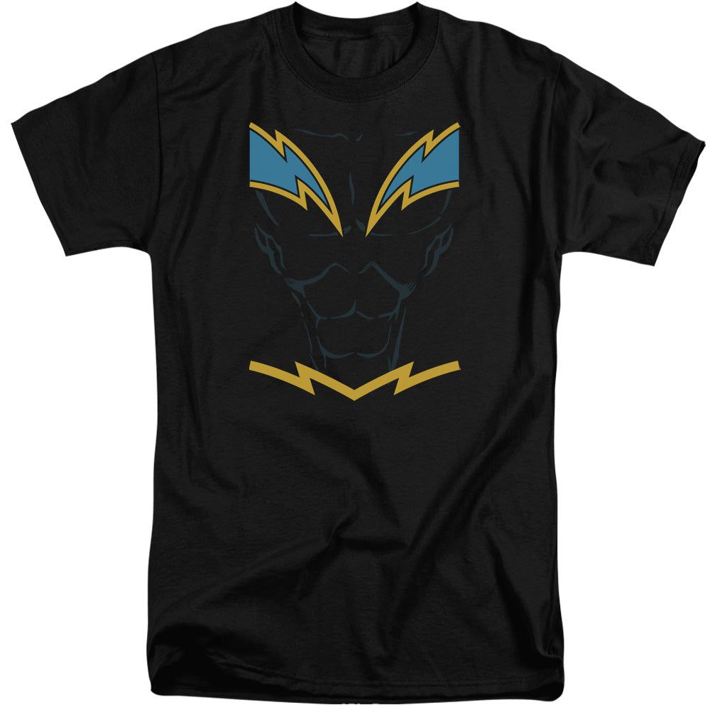 Jla - Black Lightning - Short Sleeve Adult Tall - Black T-shirt