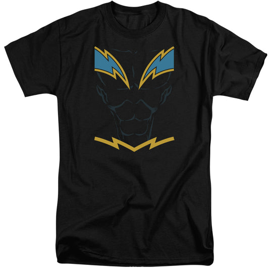 Jla - Black Lightning - Short Sleeve Adult Tall - Black T-shirt