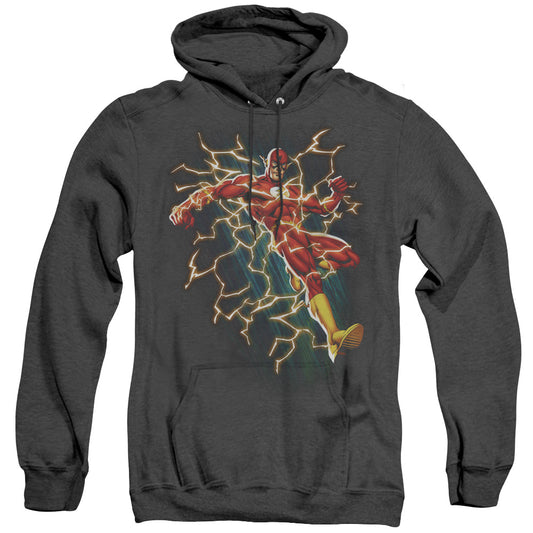 Jla - Electric Death - Adult Heather Hoodie - Black