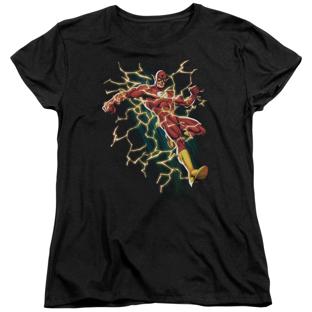 Jla - Electric Death - Short Sleeve Womens Tee - Black T-shirt
