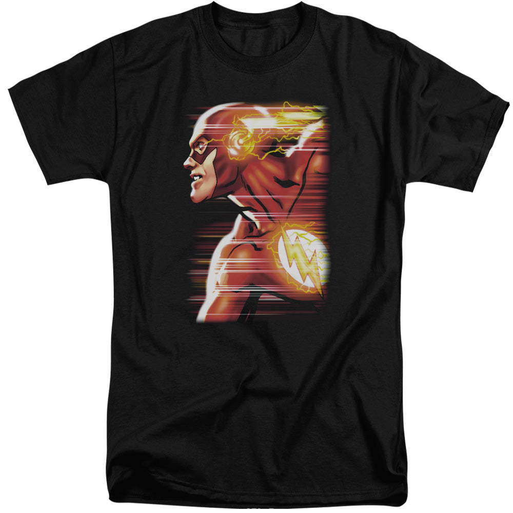 Jla - Speed Head - Short Sleeve Adult Tall - Black T-shirt