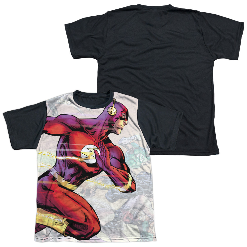 Jla - Taking The Lead - Short Sleeve Youth White Front Black Back   - White T-shirt