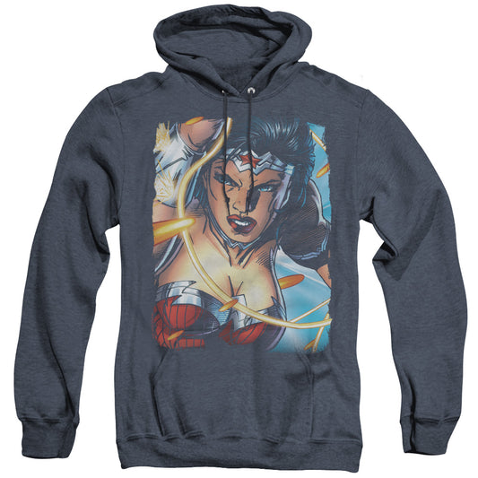 Jla - Scowl - Adult Heather Hoodie - Navy