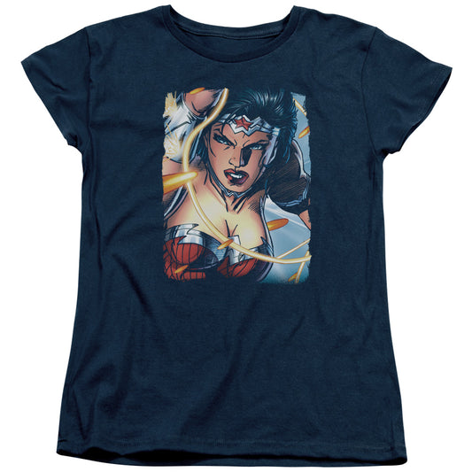 Jla - Scowl - Short Sleeve Womens Tee - Navy T-shirt