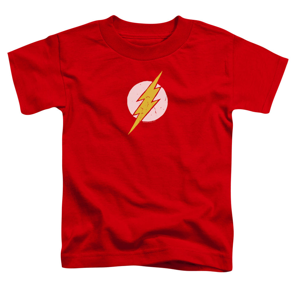 Jla - Rough Flash - Short Sleeve Toddler Tee - Red T-shirt