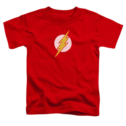 Jla - Rough Flash - Short Sleeve Toddler Tee - Red T-shirt