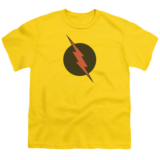 Jla - Reverse Flash - Short Sleeve Youth 18/1 - Yellow T-shirt