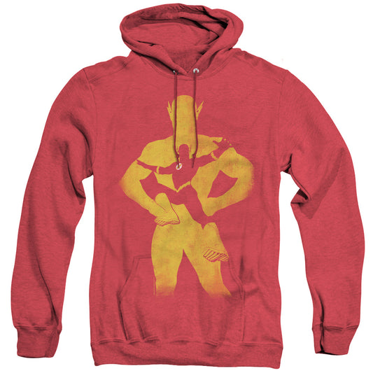 Jla - Flash Knockout - Adult Heather Hoodie - Red