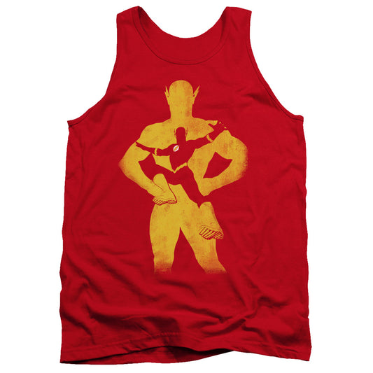 Jla - Flash Knockout - Adult Tank - Red