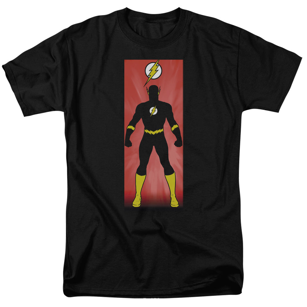 Jla - Flash Block - Short Sleeve Adult 18/1 - Black T-shirt