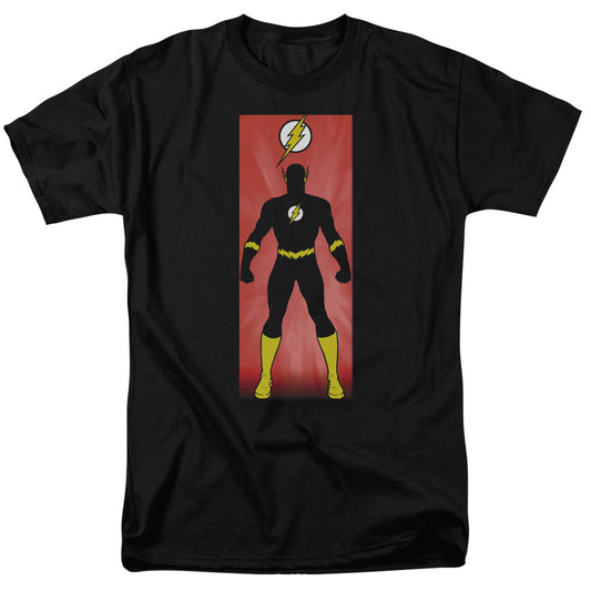 Jla - Flash Block - Short Sleeve Adult 18/1 - Black T-shirt