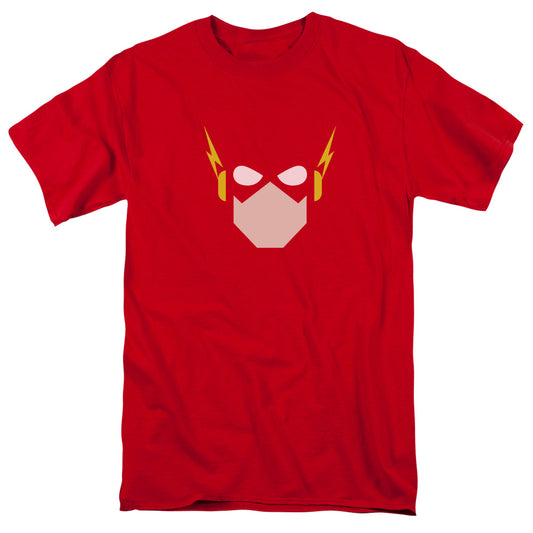 Jla - Flash Head - Short Sleeve Adult 18/1 - Red T-shirt