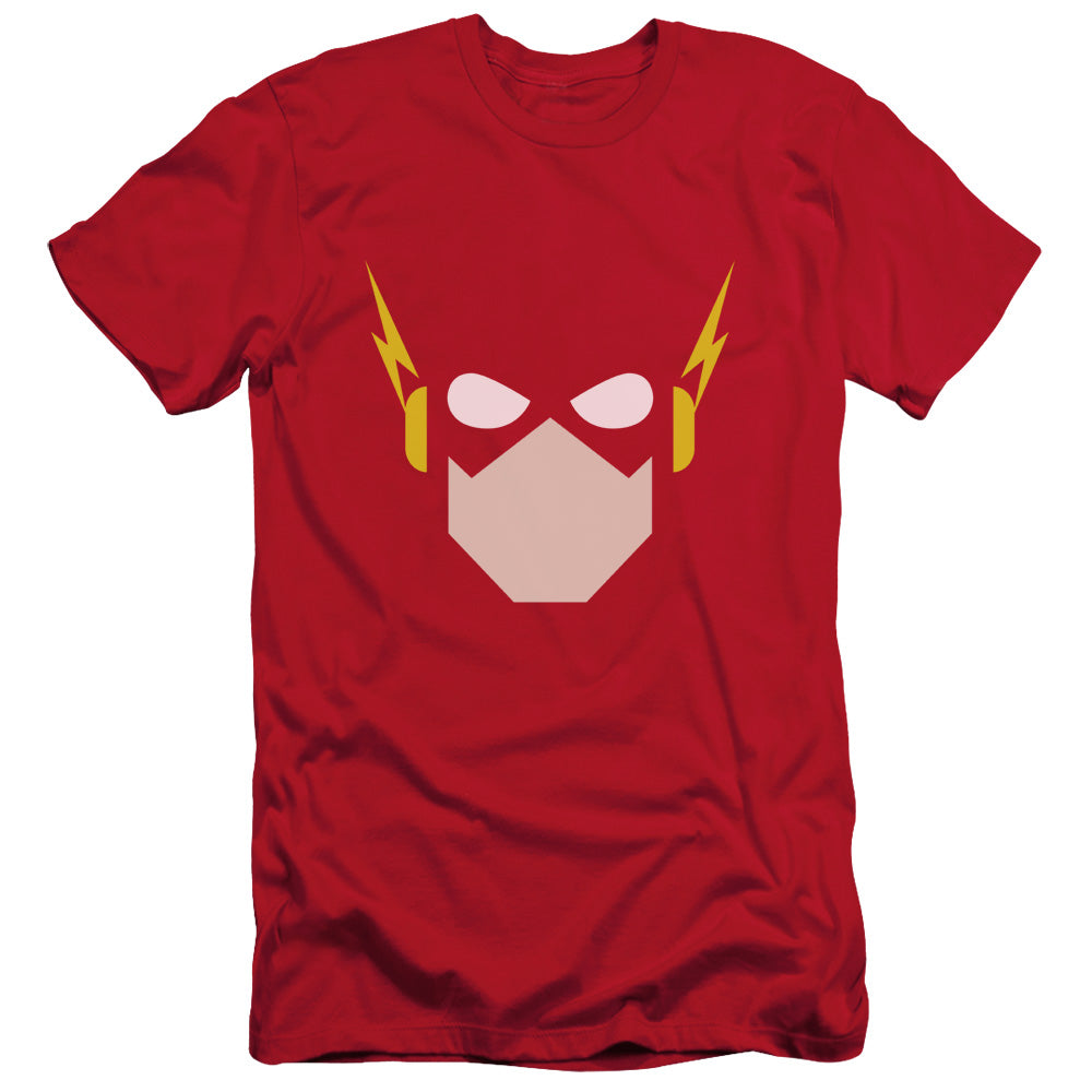 Jla - Flash Head - Short Sleeve Adult 30/1 - Red T-shirt