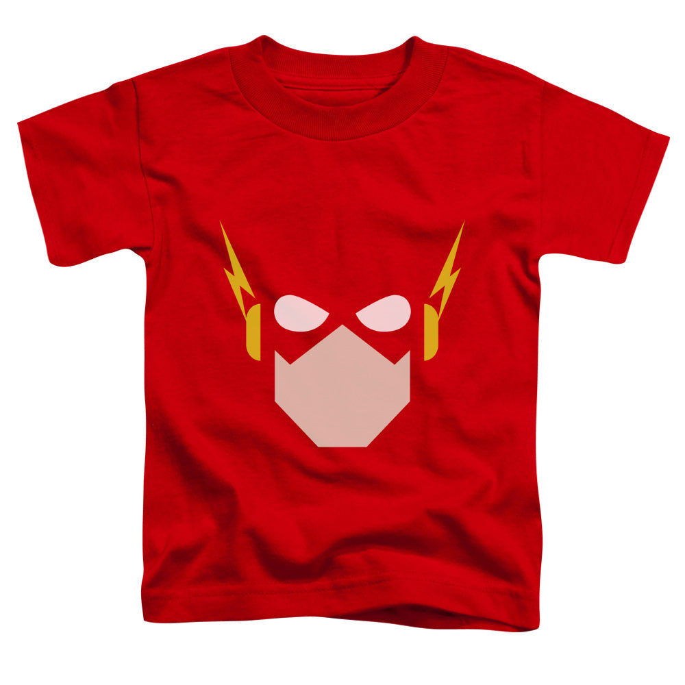 Jla - Flash Head - Short Sleeve Toddler Tee - Red T-shirt