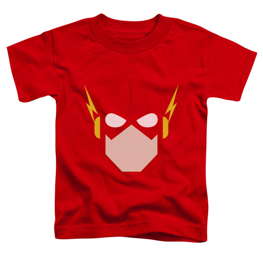 Jla - Flash Head - Short Sleeve Toddler Tee - Red T-shirt
