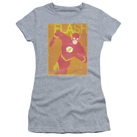 Jla - Simple Flash Poster - Short Sleeve Junior Sheer - Athletic Heather T-shirt